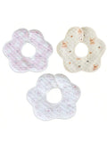 3Pcs Baby Bibs, Soft and Skin-Friendly - Anti-Drool - Anti-Vomiting - Newborn Absorbent and Breathable Bibs, Cute Cartoon Patterns, Suitable for Infants Aged 0-3 Years, Perfect Gift for Babies on Christmas, Halloween, and Tha