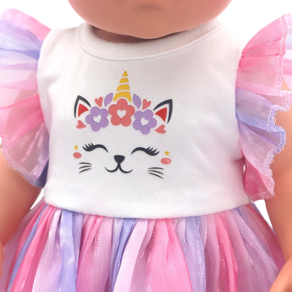 Baby Born Doll Outfits For 13-18 Inch Newborn Doll Cute Jumpers Rompers Suit+Shoes Doll Accessories Festival Birthday Gift