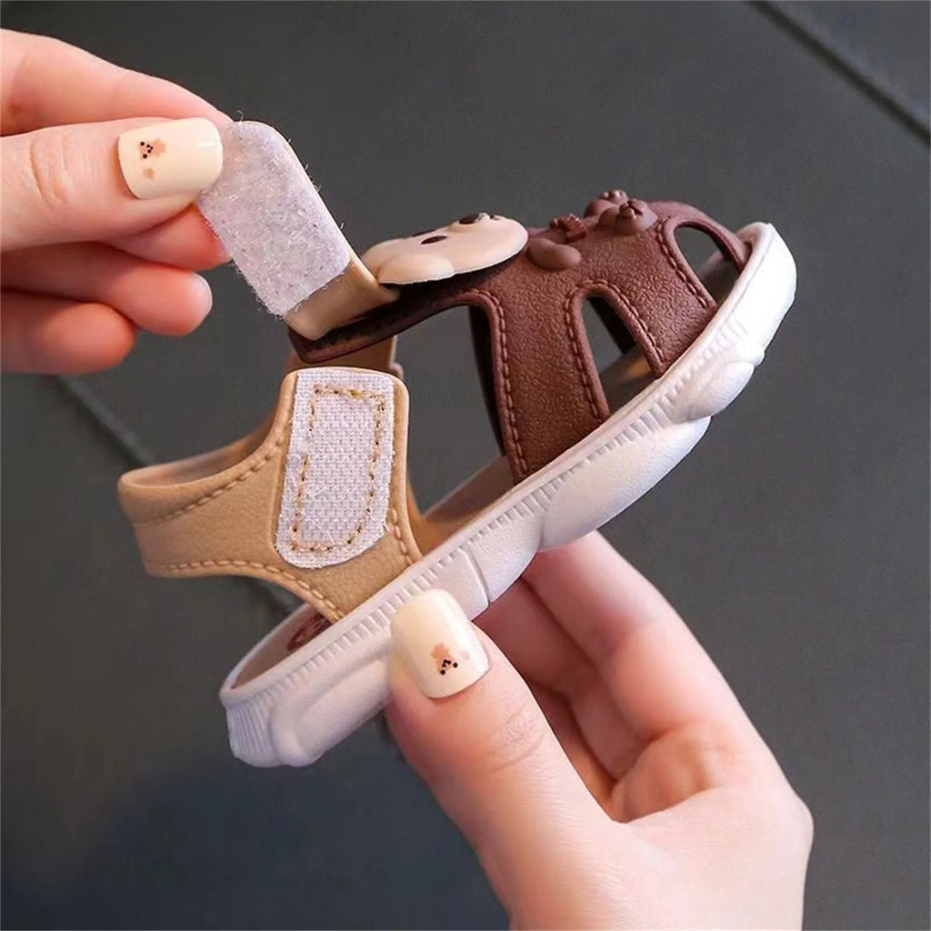 2025 Baby Sandals Summer Headed Vulnerable Shoes Breathable Sandals Baby 0-1-2-3 Years Old Non slip Soft Sole Walking Shoes