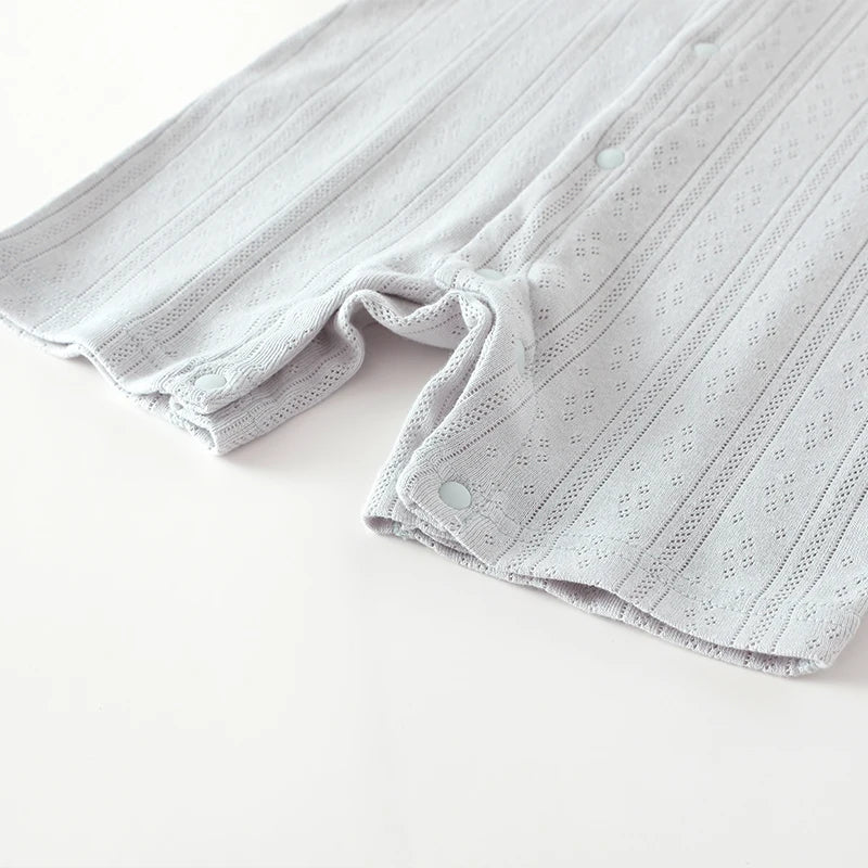 Ropa de bebé de verano fina con aire acondicionado, mono de manga larga, ropa de recién nacido, pijama de algodón puro, pelele, ropa de verano para bebé
