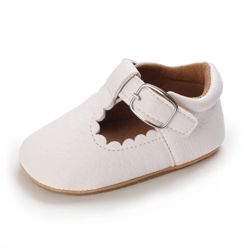 Zapatos de Bebé Clásicos Rayas Cuero Niño Niña Multicolor Suela de Goma Antideslizante Primeros Pasos Mocasines de Bebé