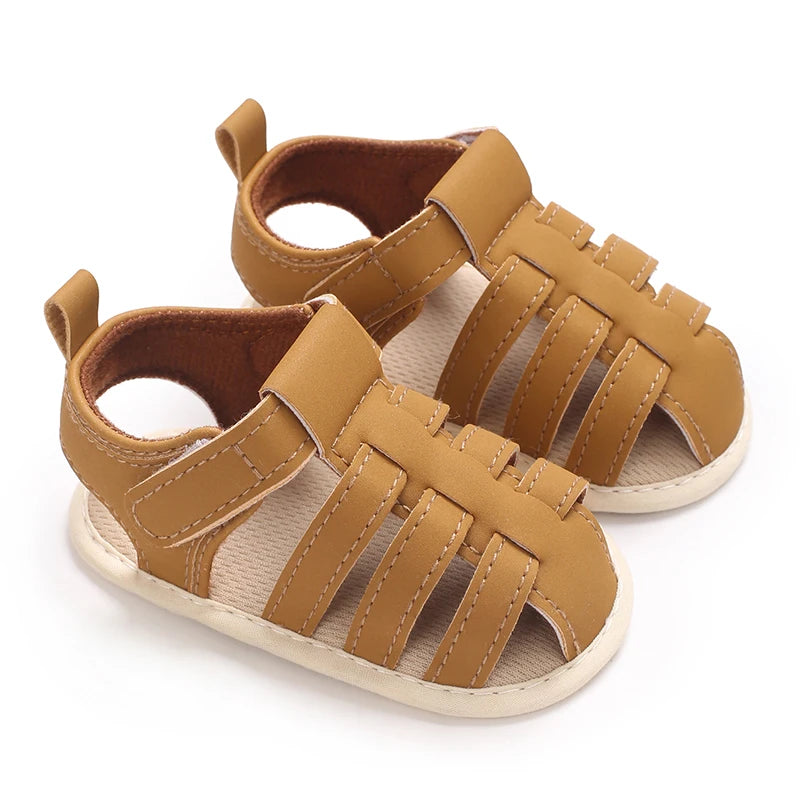 Baby Shoes Summer Collection For Boys Aged 0-1 Including Ankle Sandals and Baby Walking Shoes