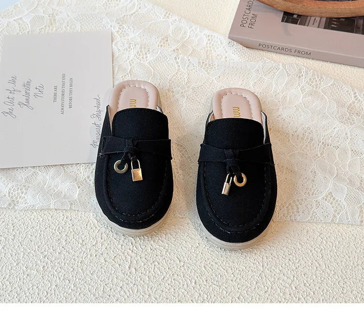 Children Leather Shoes for Girls Boys 2026 Spring Summer New Fashion Korean Style Soft Bottom Anti-slippery Versatile Loafers