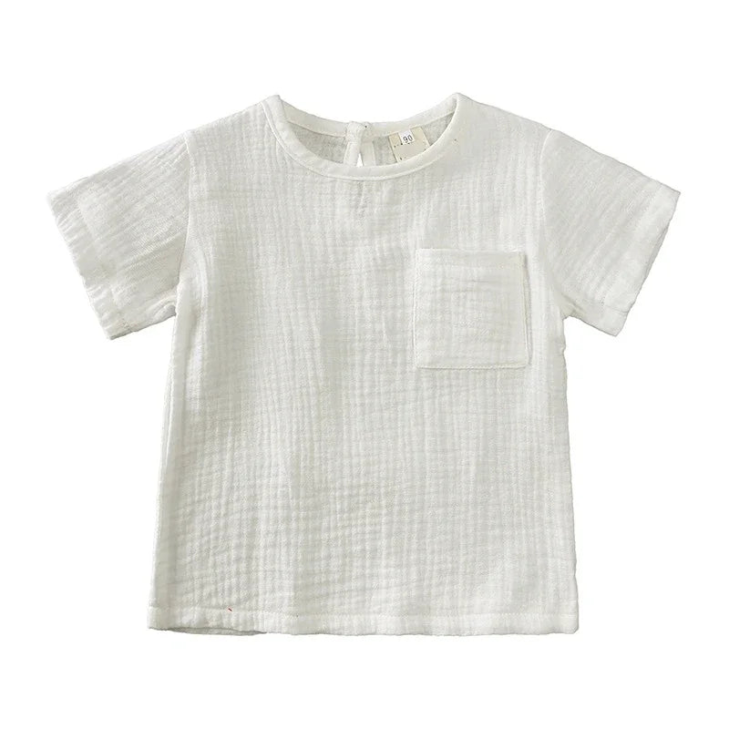 2-teiliges Baby-Outfit-Set aus Baumwolle, Neugeborenen-Mädchenkleidung, Jungen-Kleinkind-Strampler, T-Shirts und Shorts, weiche Kleidung für Babys im Säuglingsalter