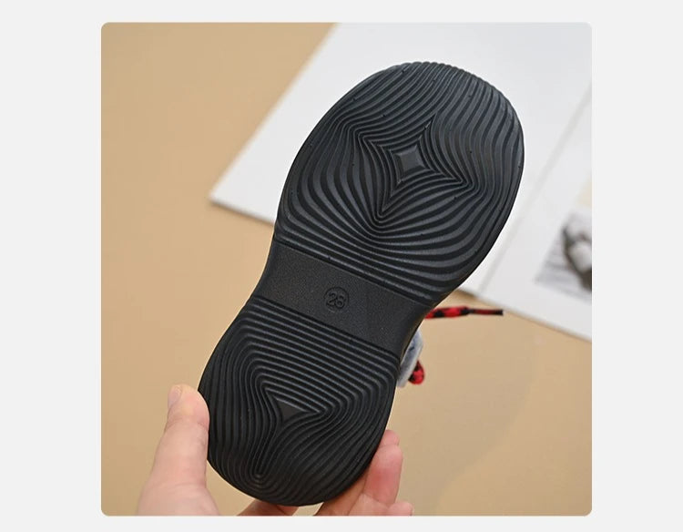 Baby Girls Boys Genuine Leather Sneakers Autumn Kids Casual Shoes Non-slip Soft Sole Infant Toddler Shoes Children Hiking Shoes
