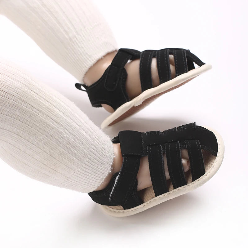 Baby Shoes Summer Collection For Boys Aged 0-1 Including Ankle Sandals and Baby Walking Shoes