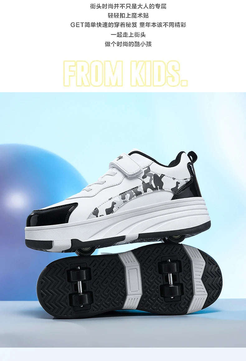 Rollschuh Schuhe Kinder Sneaker mit Rollen Kinder Rollschuhe Mode Outdoor Sportschuhe Mädchen Jungen Geschenke für Kinder
