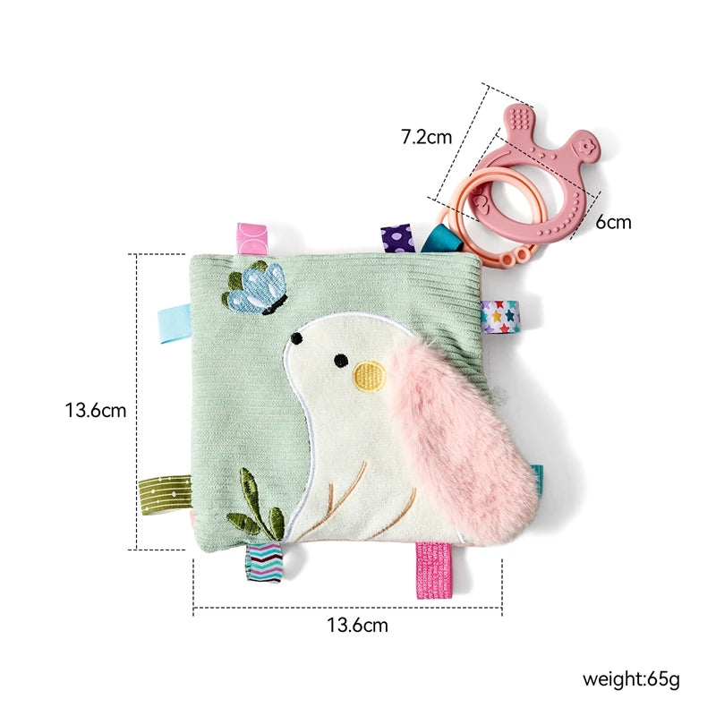Baby Toy Montessori Rabbit Soothing Towel Toy Is Specially Designed For Babies Featuring A Soft And Cute Rbbit Shape As Its Core