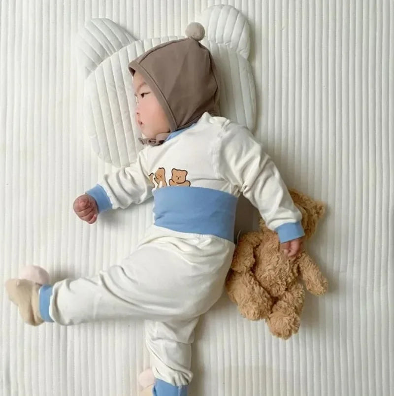Babykleidung 2-teilige Sets Herbst Winter Baby Schlafanzug Set Unterwäsche Zweiteiler Baumwolle Baby Junge Langarm-Outfit