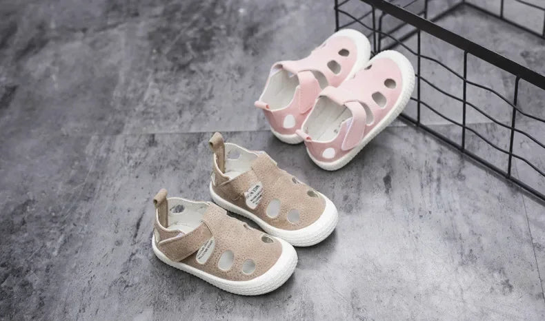 Boys Sandals Children Half Sandals for Boys Girls Toddlers Little Kids Summer Shoes Cut-outs Breathable Fashion Soft Anti-skid