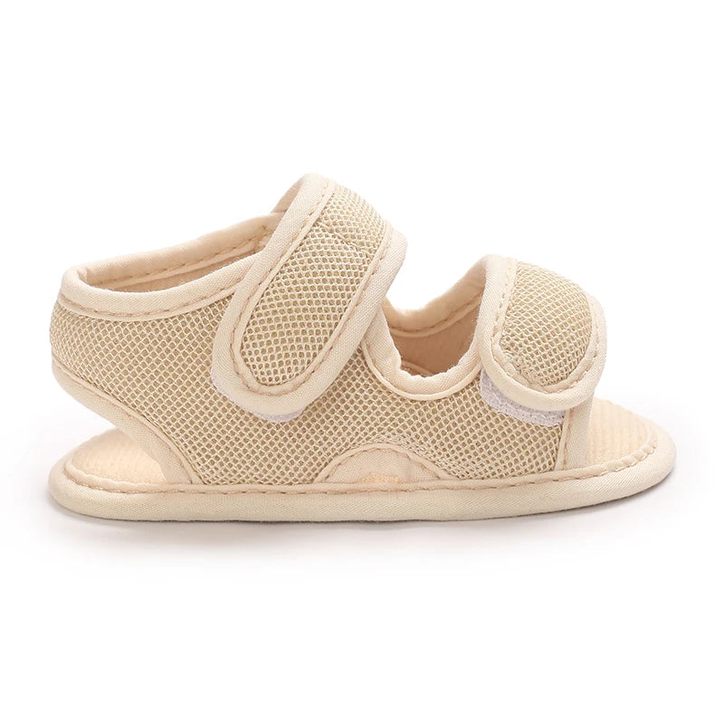 0-18M Baby Walking Sandals - Breathable Anti-Slip Soft Sole Shoes for Newborn Boys & Girls, Summer Infant First Walkers