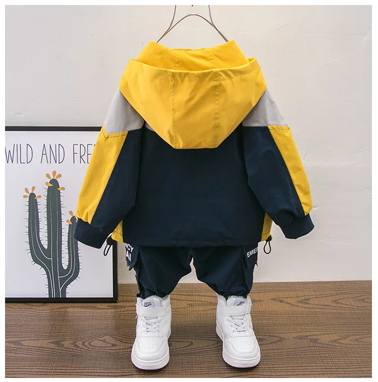 Ropa de invierno para niños, conjunto de ropa de bebé estilo coreano, abrigo para bebé, conjuntos de ropa para niños de 2 a 7 años