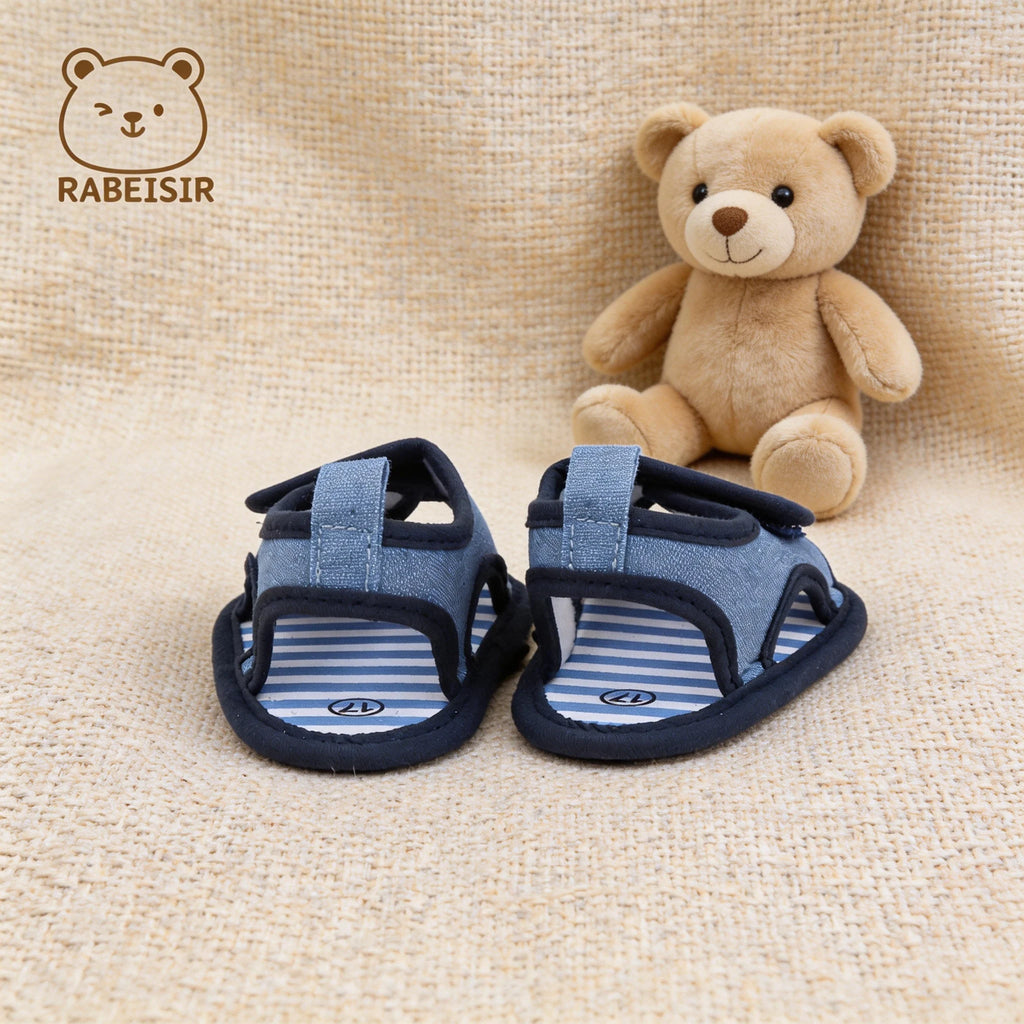 Baby toddler sandals, car soft-soled step shoes, breathable and non-slip, suitable for daily & vacation wear, spring and summer