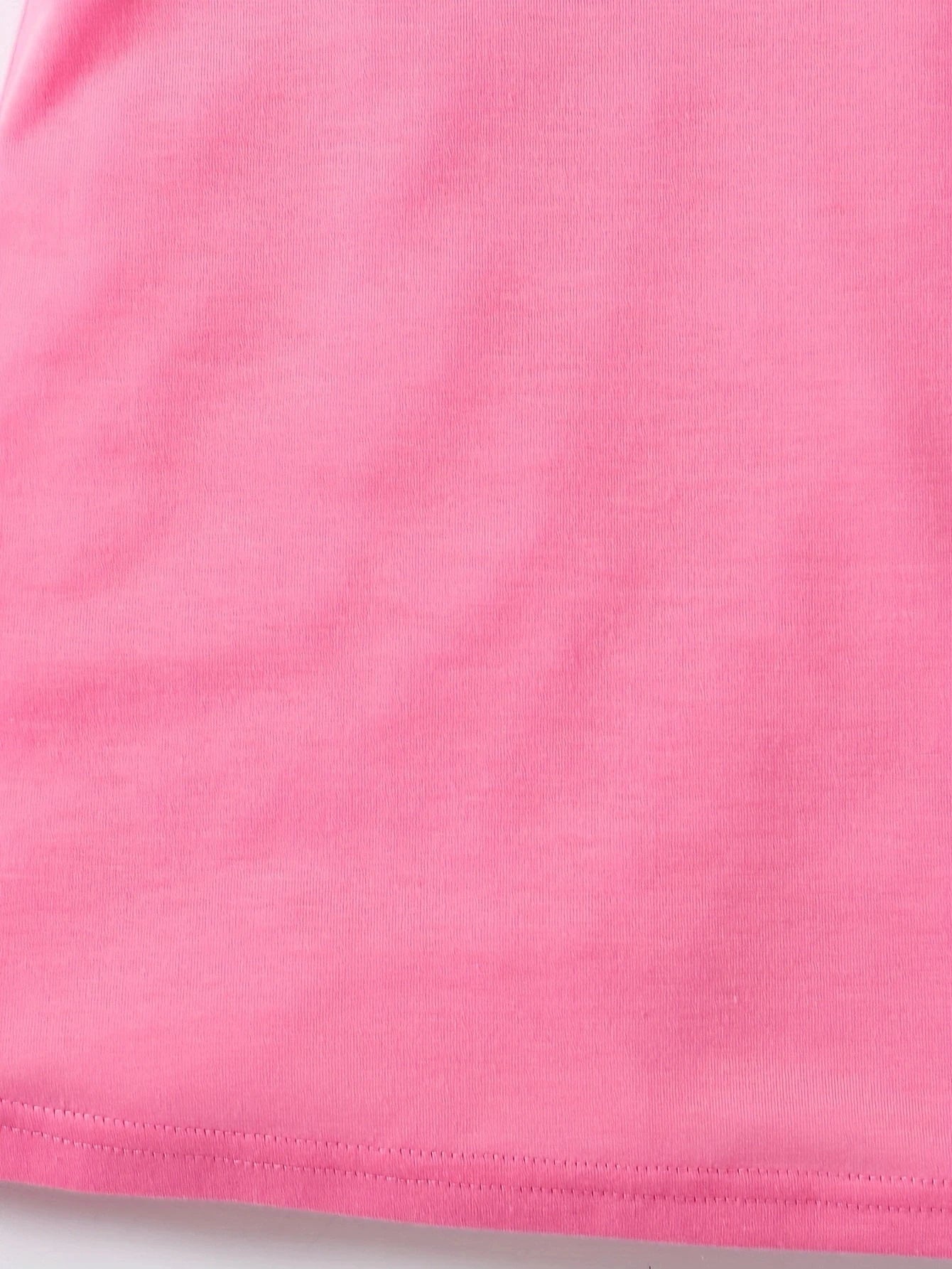 Bonito mono informal de verano para niña con estampado de amor, vestido de mezcla de fibra de poliéster suave, transpirable y elástico.