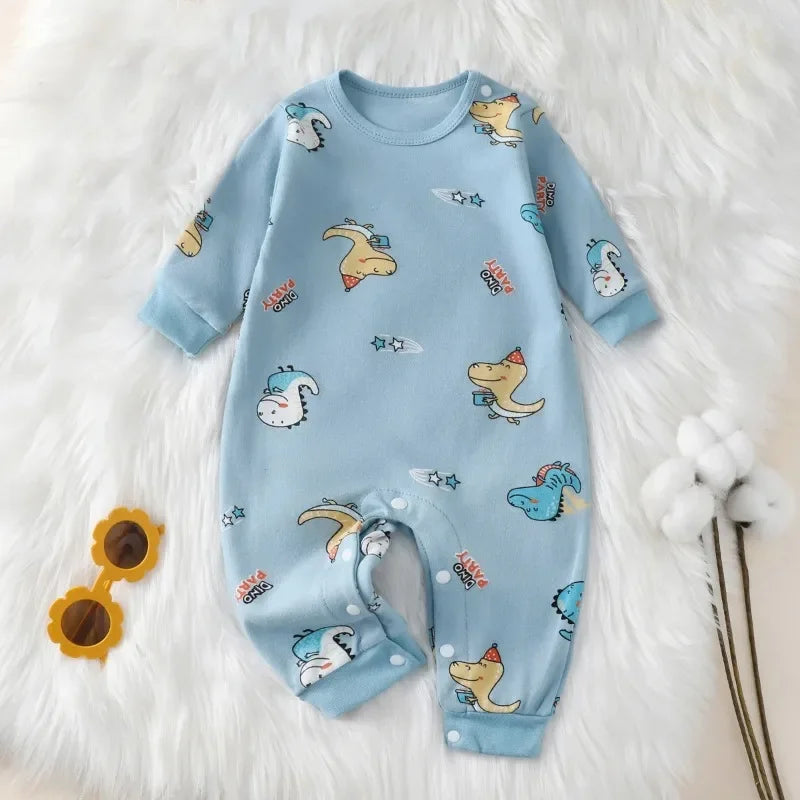 Mameluco de bebé recién nacido, otoño, nuevo, 100% algodón, para niña/niño, 0-18M, lindo, primavera, manga larga, ropa suave para bebé