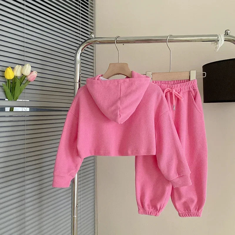Children's Clothing Sets Letter Print Sweatshirt + Tank Top + Pants 3pcs Baby Girl Clothes for 2 To 7 Years Baby Girl Outfit Set