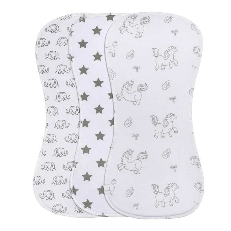 Baby Burp Cloths Baby Burp Bibs Feeding Nursing Towel Accessory Burping Rag for Newborns Cotton for Girls & Boys Gift