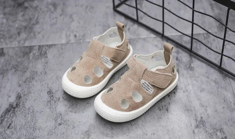 Boys Sandals Children Half Sandals for Boys Girls Toddlers Little Kids Summer Shoes Cut-outs Breathable Fashion Soft Anti-skid