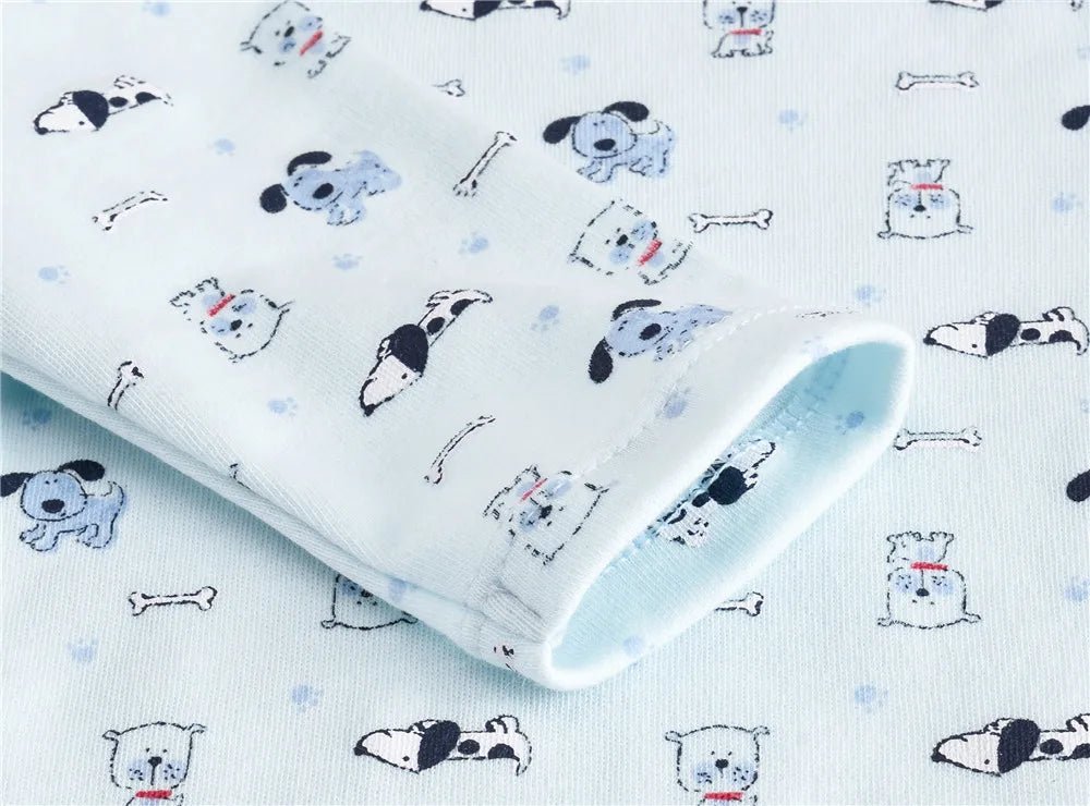 New Born Baby Boy Clothes Set 3 Pcs 0-3M Spring Cotton Boys Bodysuit Long Sleeve O-Neck Infant Clothing Jumpsuit