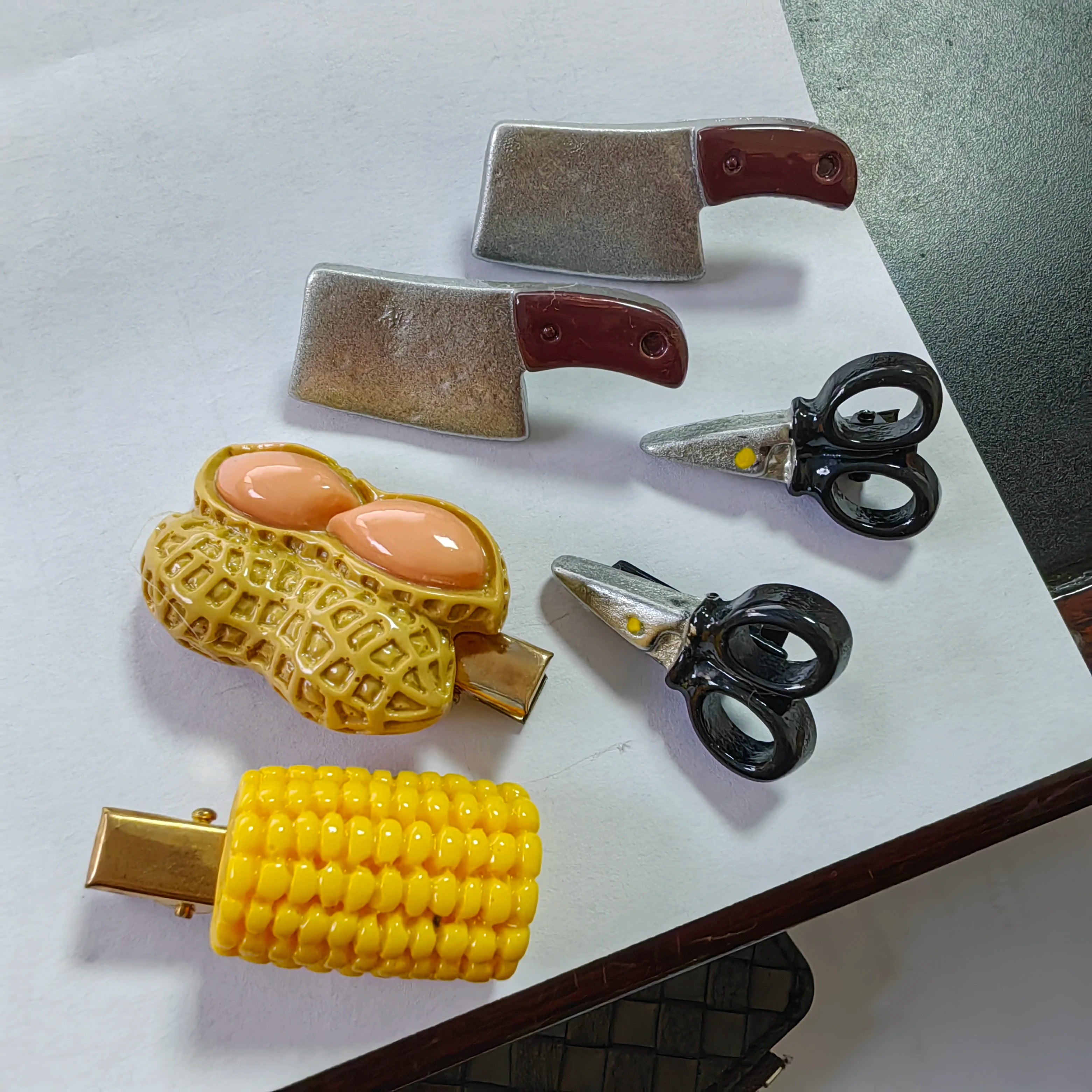 Funny Novelty Hair Pin For Baby Girl Hair Accessories Simulation Food Sunflower Seeds Egg Pinches For Hair Girl Hair Hooks Clips