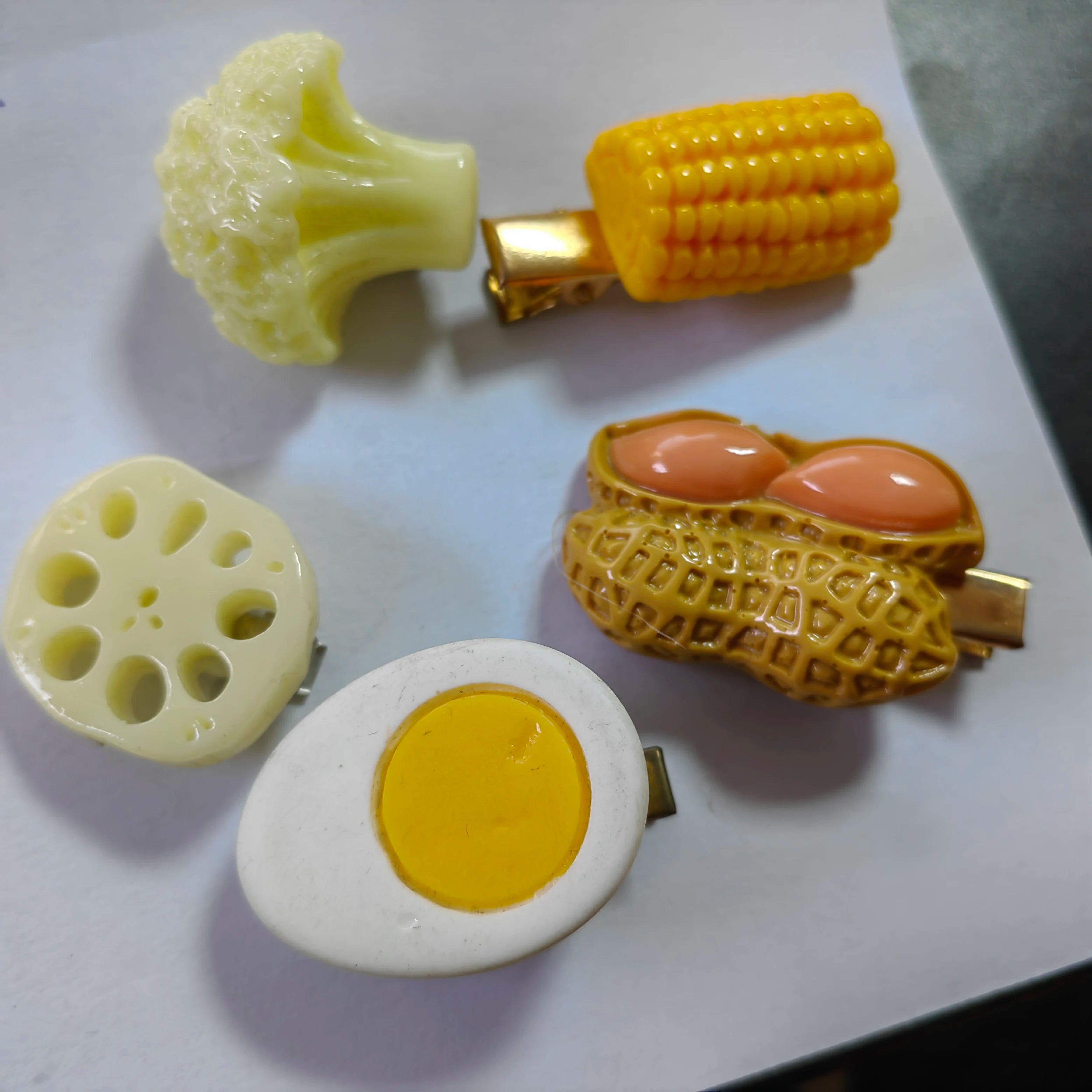 Funny Novelty Hair Pin For Baby Girl Hair Accessories Simulation Food Sunflower Seeds Egg Pinches For Hair Girl Hair Hooks Clips