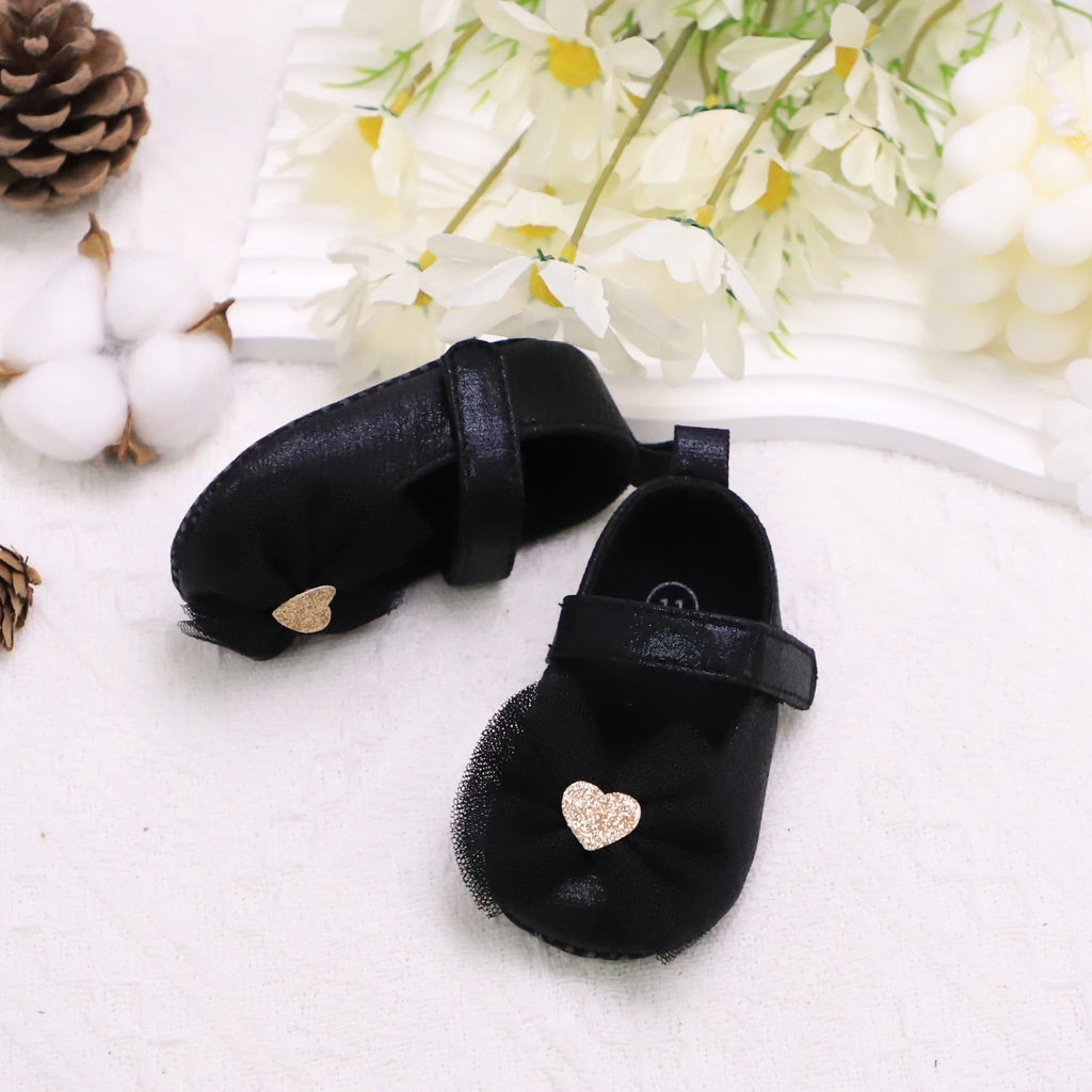 Baby Steps Schuhe Babys erste Lauflernschuhe Babyschuhe Atmungsaktiv Rutschfest Mädchen Modeschuhe Prinzessinnen Spitzenstil