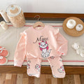 Minnie Mickey Jungen Mädchen Sweatshirt Set Cartoon Casual Kinder Langarm Trainingsanzug Kinderkleidung Oberteile + Hosen 2tlg/set 0-6J