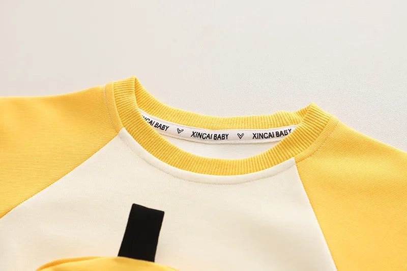Baby Jungen Kleidung Set Frühling Herbst Sportanzüge für Kinder Cartoon 3D Tasche Sweatshirts Hosen 2tlg. Trainingsanzüge für Jungen Outfits
