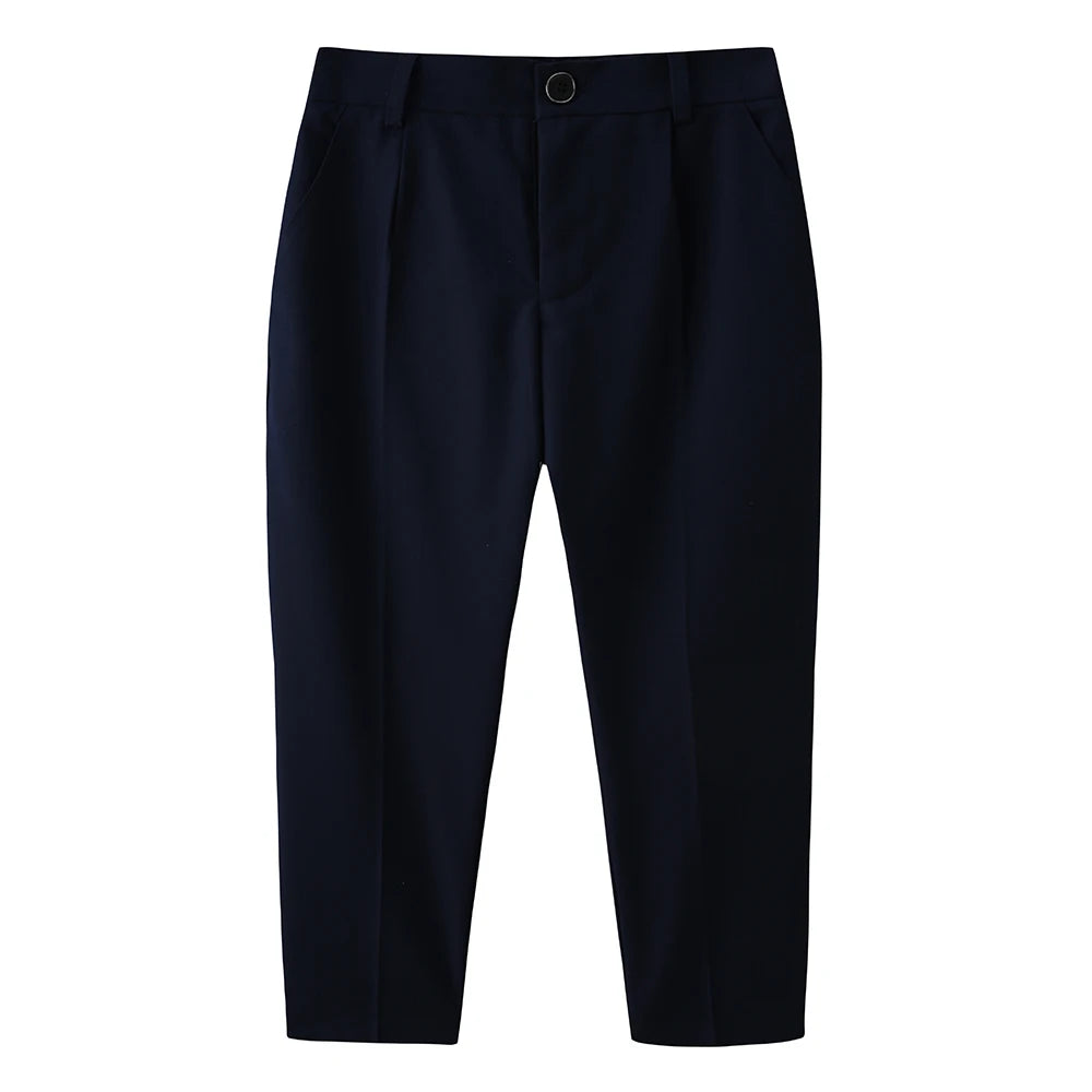 Kinderuniform für Jungen Mädchen Weste 4-teiliges Langarm-Herbst-Schulkleidungsset Teenager Preppy Stil Tägliches Modekleid