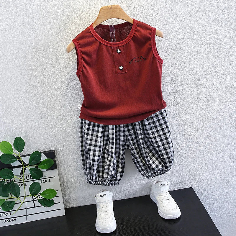 Baby Boys Clothing Sets Newborn Clothes Suit Stripe Cotton Short Sleeve T-shirt +Pants 2pcs Girls Summer Outfits