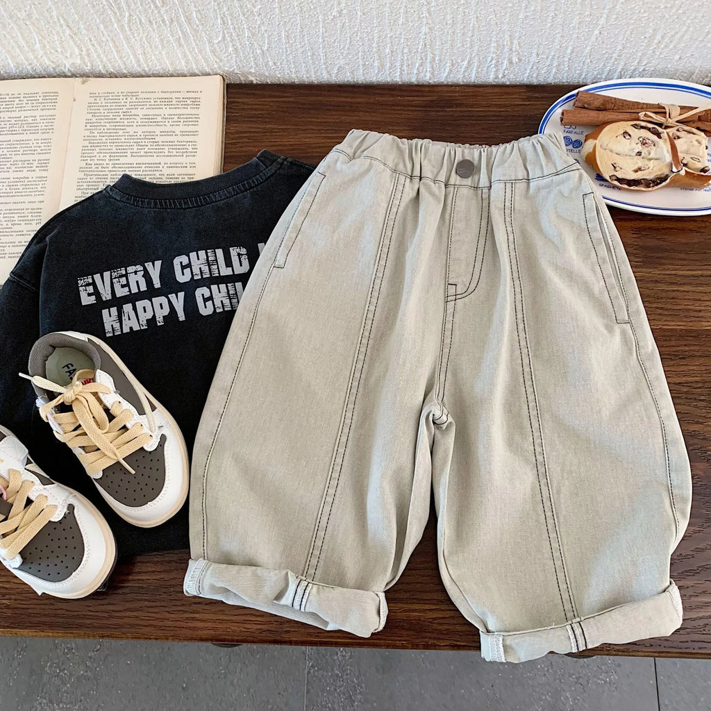 Pantalones para niños 2026 Otoño Invierno Pantalones holgados a cuadros para niños Moda Pantalones deportivos para niños pequeños Joggers Ropa para bebés