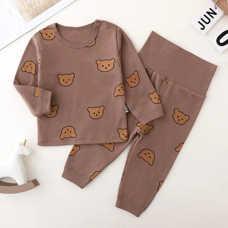 Babykleidung 2-teilige Sets Herbst Winter Baby Schlafanzug Set Unterwäsche Zweiteiler Baumwolle Baby Junge Langarm-Outfit