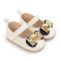 Sweet Baby Shoes Baby Boy Girl Shoes Girl Classic Bowknot Soft Sole Anti-slip PU Dress Shoes First Walker Toddler Crib Shoes