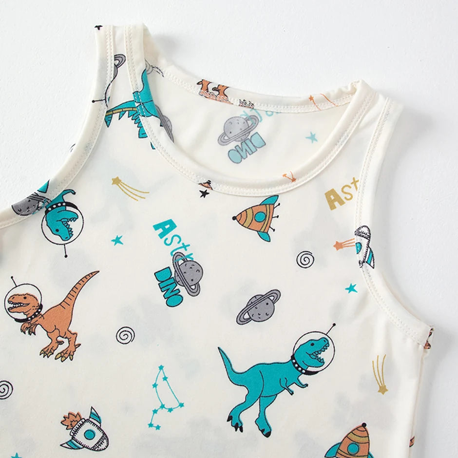 1/3/4 Piezas Chaleco Joker de Color Sólido Delgado para Niños Cuatro Estaciones Camisa de Fondo Suelta y Cómoda para Niño Camiseta Dulce y Encantadora para Niña