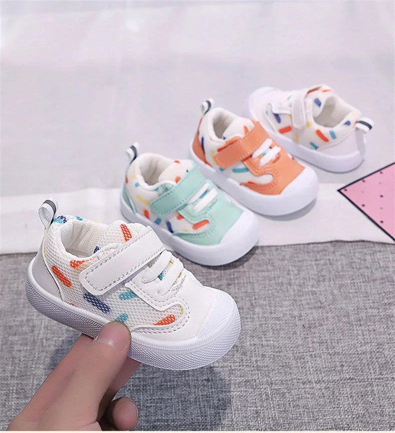 Baby Walking Shoes Spring Autumn Mesh Soft Soled Functional  Boys Girls 1-3 Year Sneakers For Kids Baby Girl