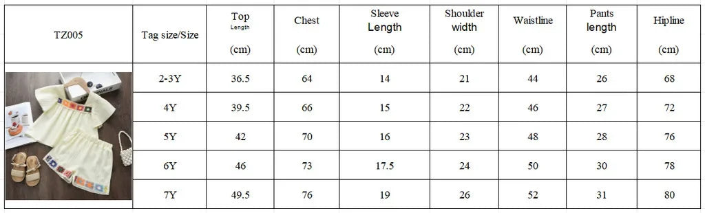 Bear Leader Girls Suit Summer Beige Short Sleeved Colorful Sunflower Print Top + Pants Two-piece Set Sweet Children's Clothing