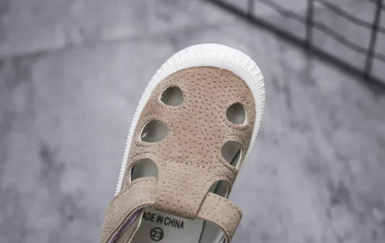 Boys Sandals Children Half Sandals for Boys Girls Toddlers Little Kids Summer Shoes Cut-outs Breathable Fashion Soft Anti-skid