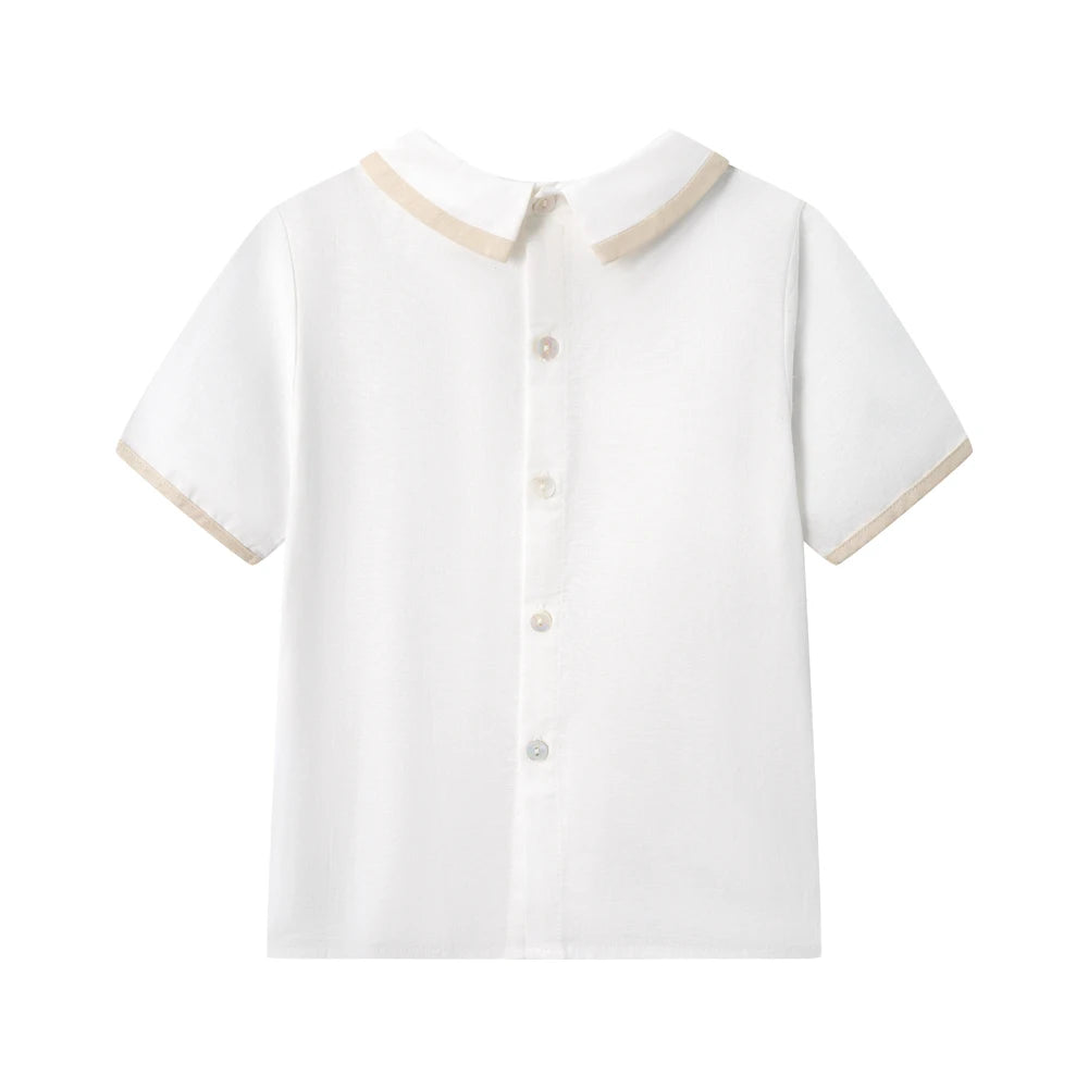 Conjuntos de dos piezas de verano de caballero para niños de 9, 12, 18, 24, 36 meses, ropa de cumpleaños o boda para bebés, de algodón suave