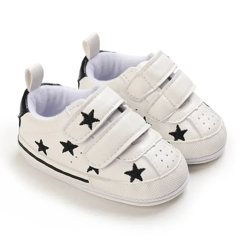 Zapatos de bebé de 0 a 1 año, suela de goma, para primavera y otoño, para niños y niñas, zapatillas de ocio para bebés que empiezan a caminar