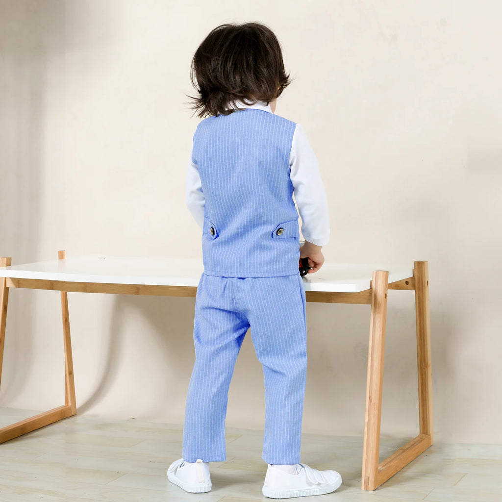 Baby Boys Clothing Set Toddler Wedding Outfit Infant Birthday Party Gift Suit Kids Gentleman Formal Costume Church Clothes 2PCS