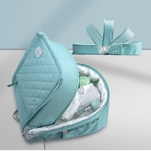 Tragbarer Wickelrucksack mit Wickelunterlage